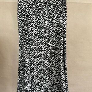 Chico’s maxi dress. A-line. Black and cream. Size 2